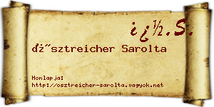 Ösztreicher Sarolta névjegykártya